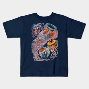 Jellyfish by Ernst Haeckel Kids T-Shirt